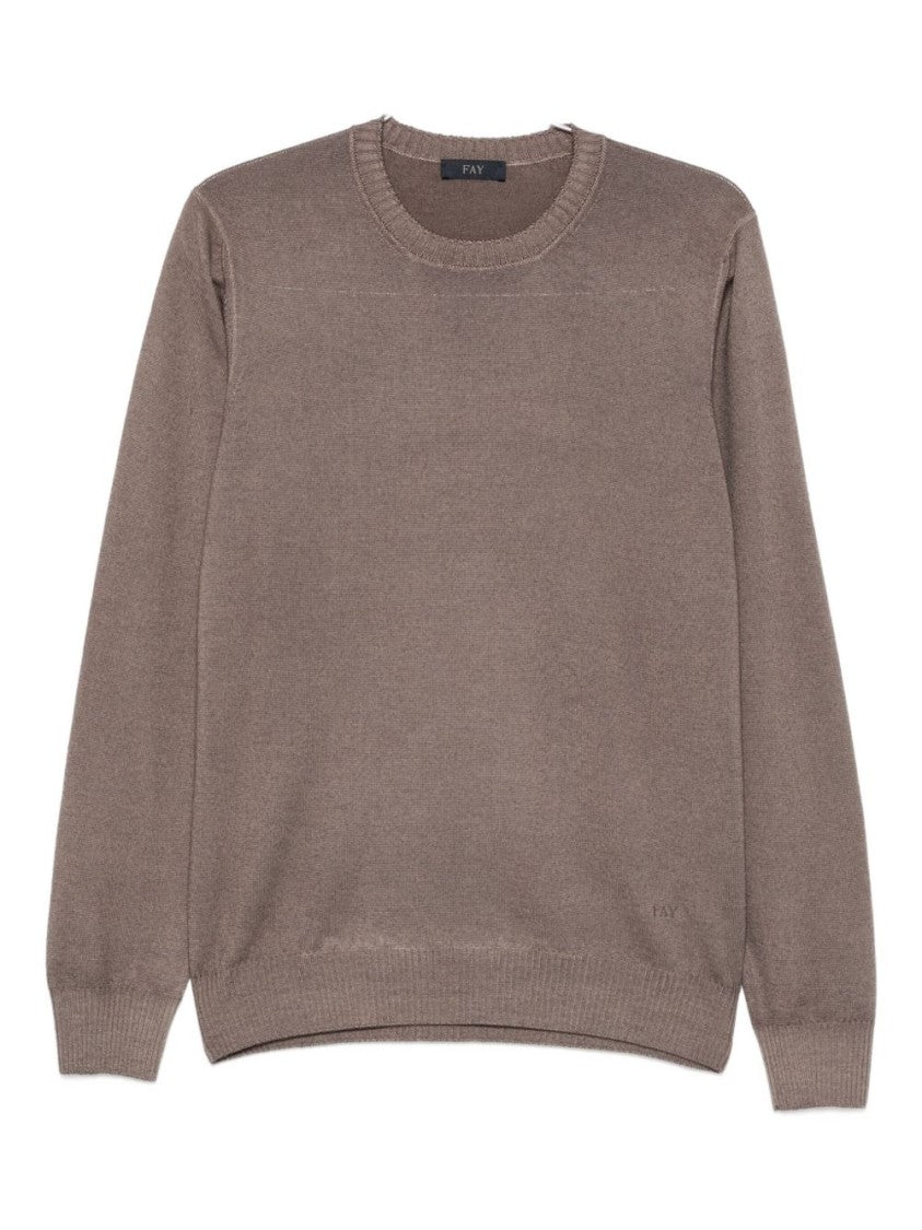 Fay Classic Crew Neck Virgin Wool Fay Sweater