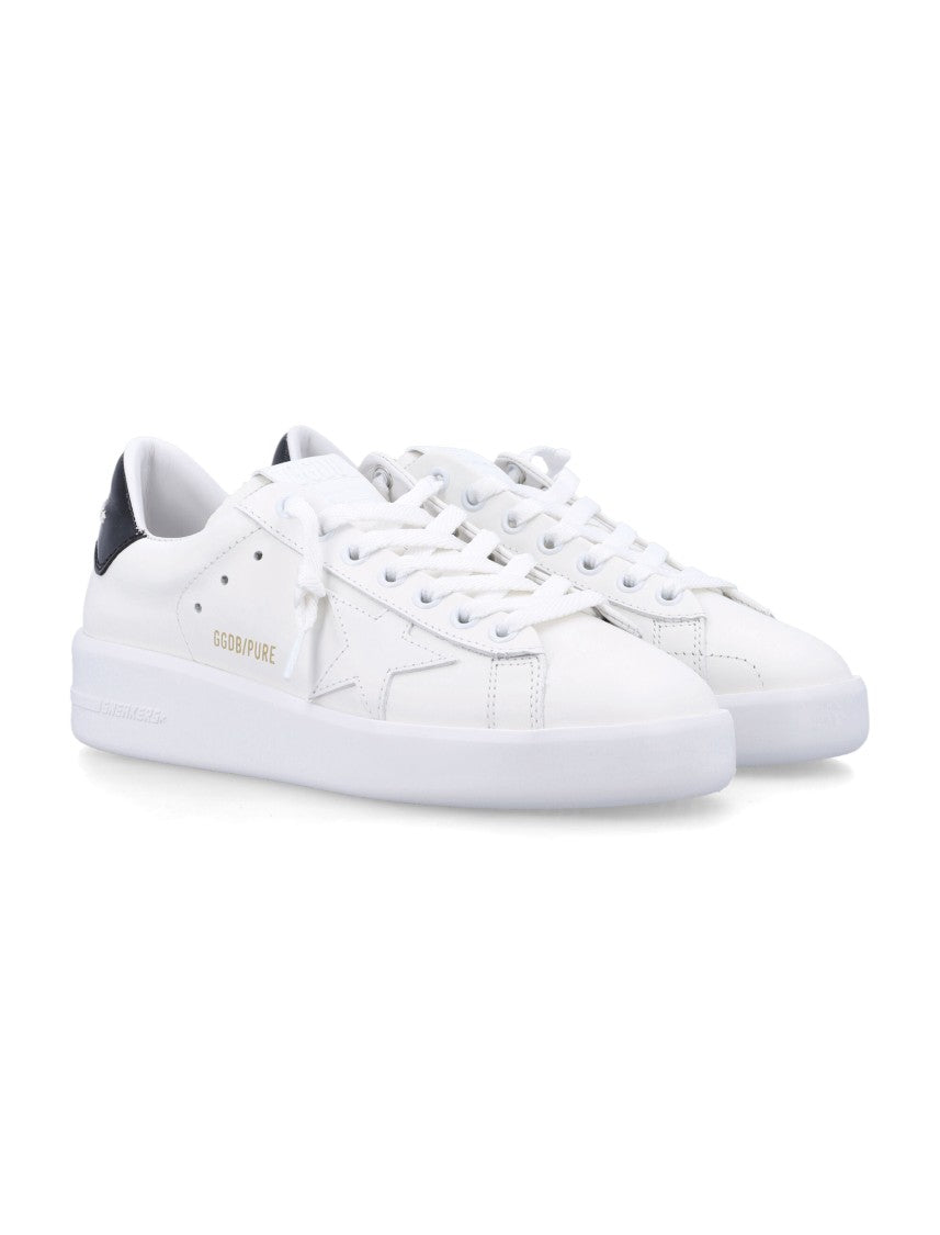 Golden Goose White Pure Star Leather Sneakers