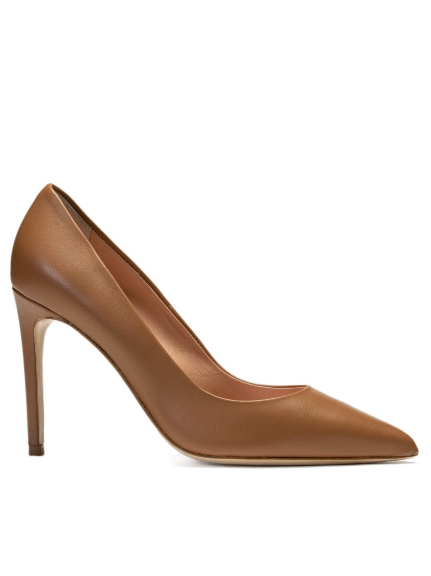 Ninalilou Brown Leather Pumps