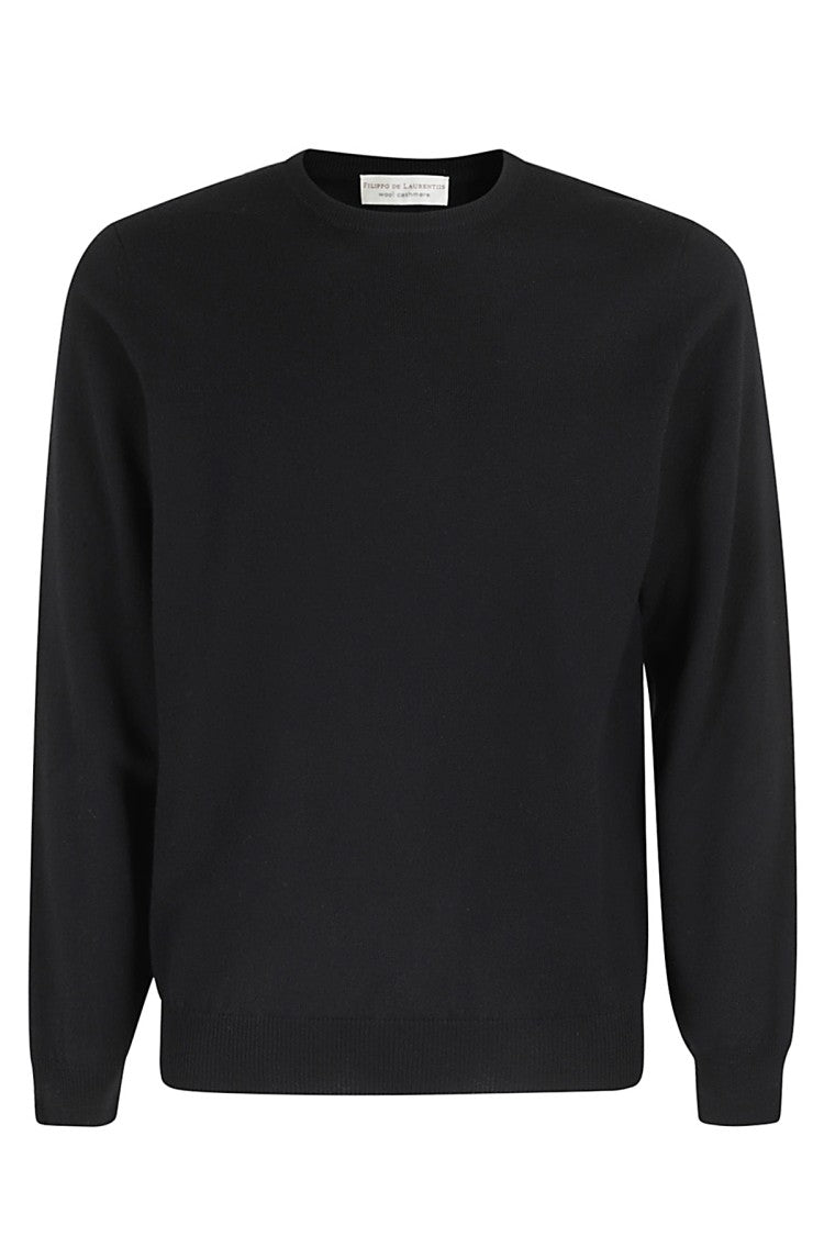 Filippo De Laurentiis Cashmere-Wool Blend Crew Neck Sweater