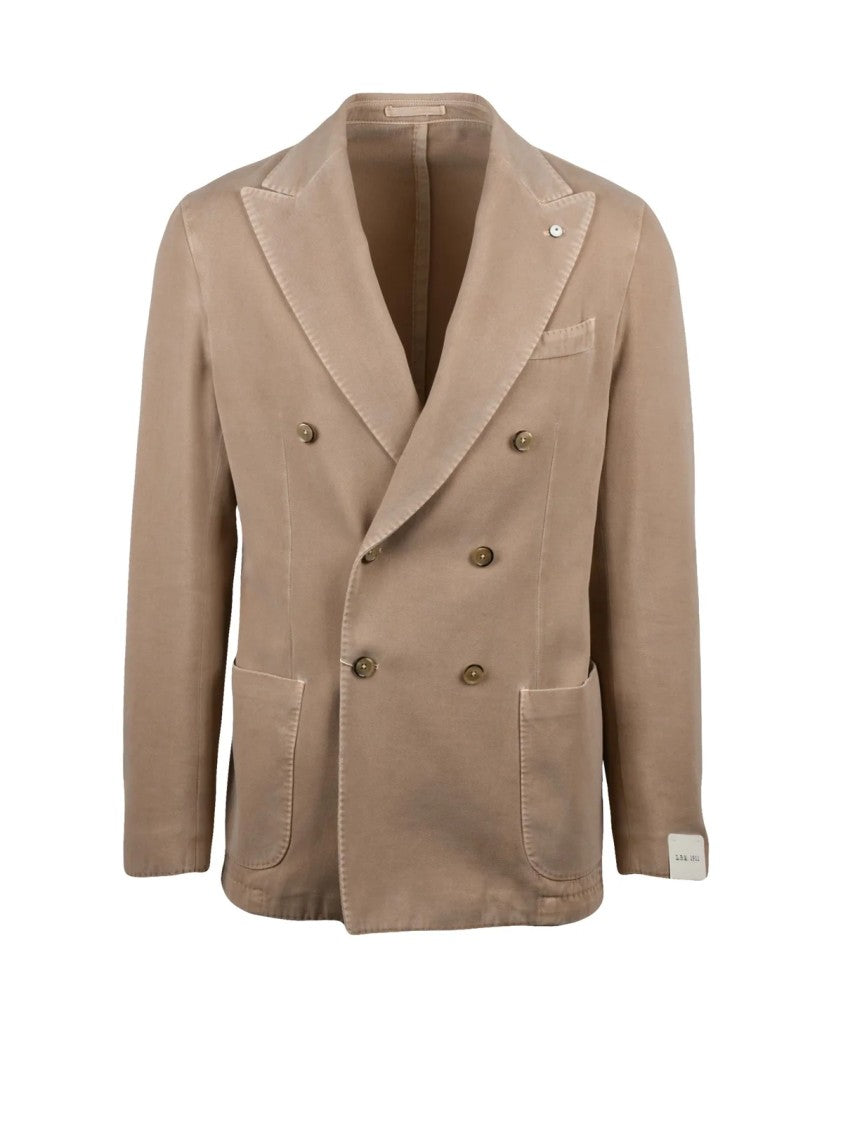 L.B.M. 1911 Double-Breasted Cotton And Cashmere Blend Blazer