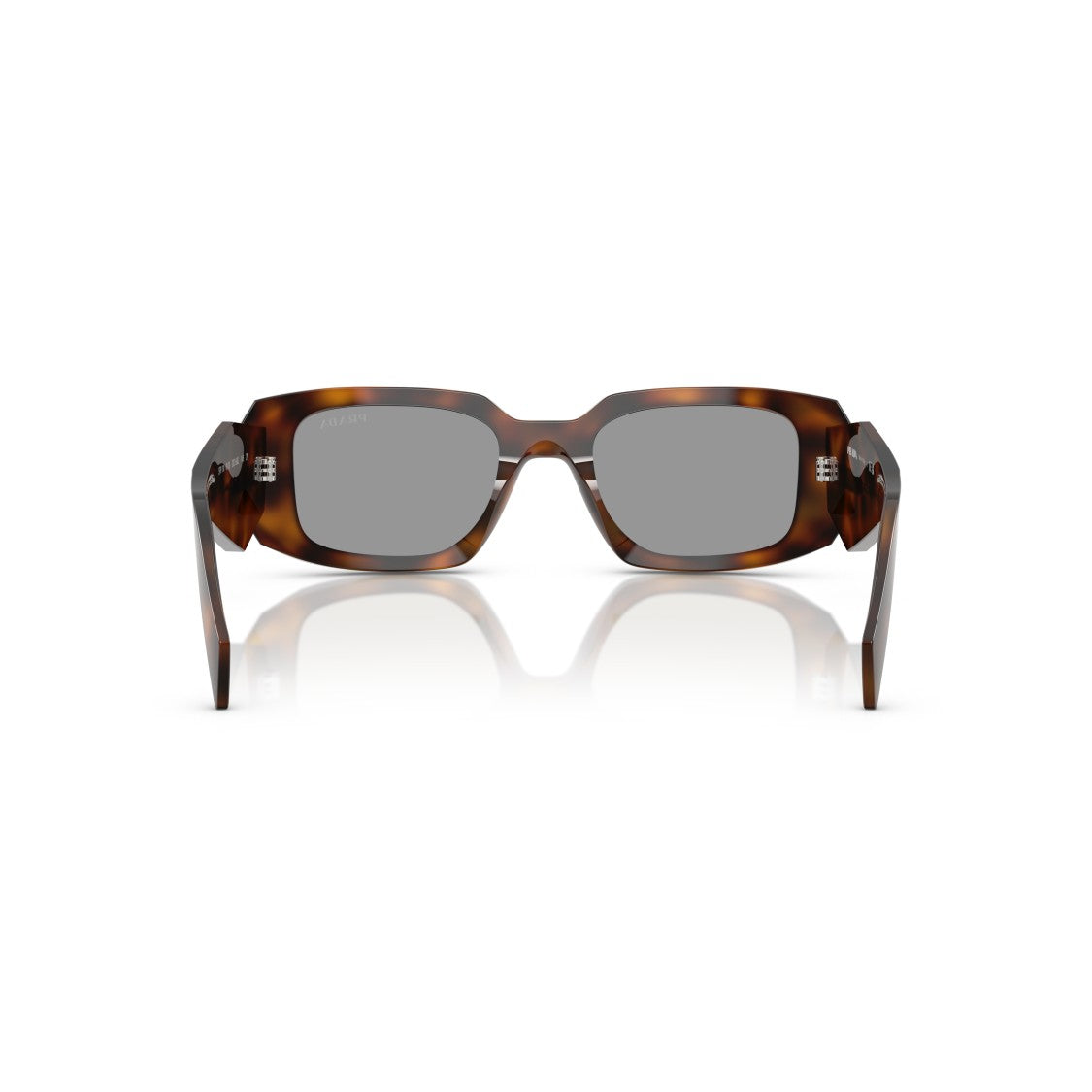 Prada 0Pr 17Ws Oversized Rectangular Tortoiseshell Sunglasses
