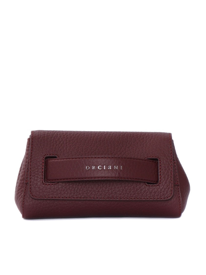 Claudio Orciani Structured Calf Leather Handbag With Top Handle