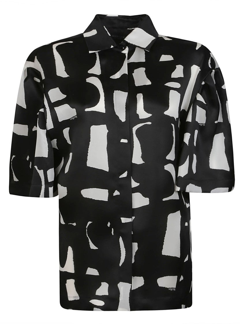 Max Mara Carella Short Sleeve Silk Blouse