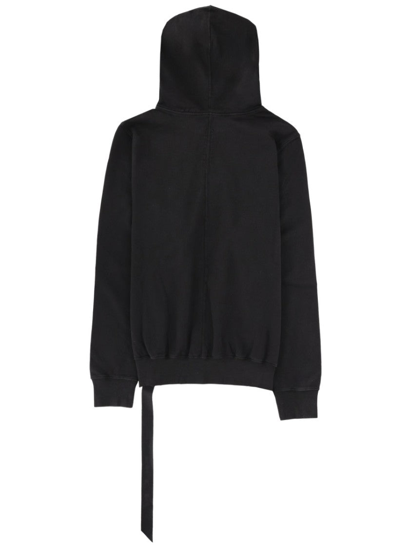 Drkshdw By Rick Owens Oversized Front Graphic Long Strap Cotton Hoodie