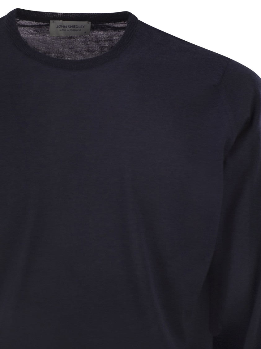 John Smedley Lundy - Crew Neck Jumper In Extra-Fine Merino Wool