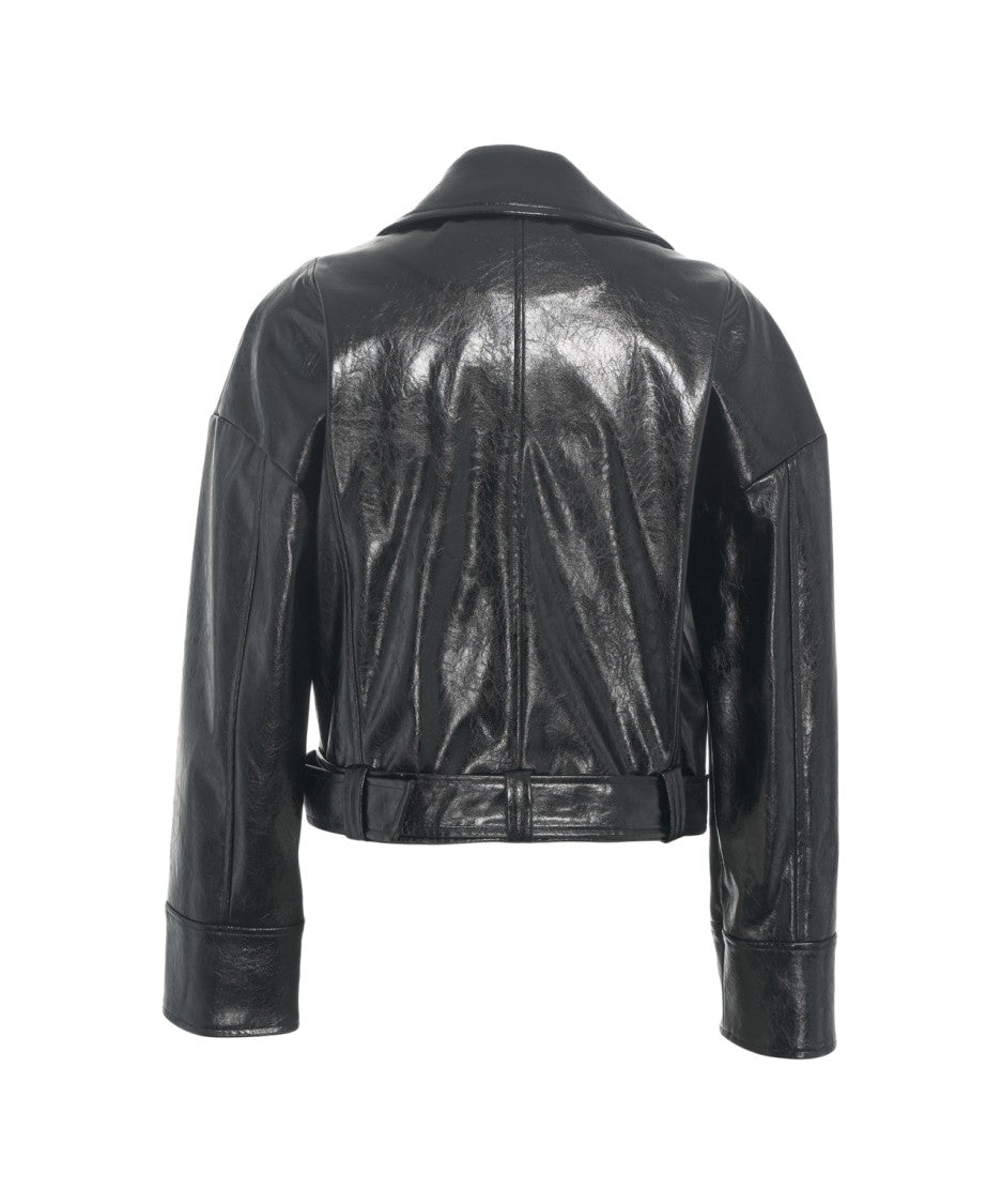 Liu Jo Biker Jacket With Glossy Finish