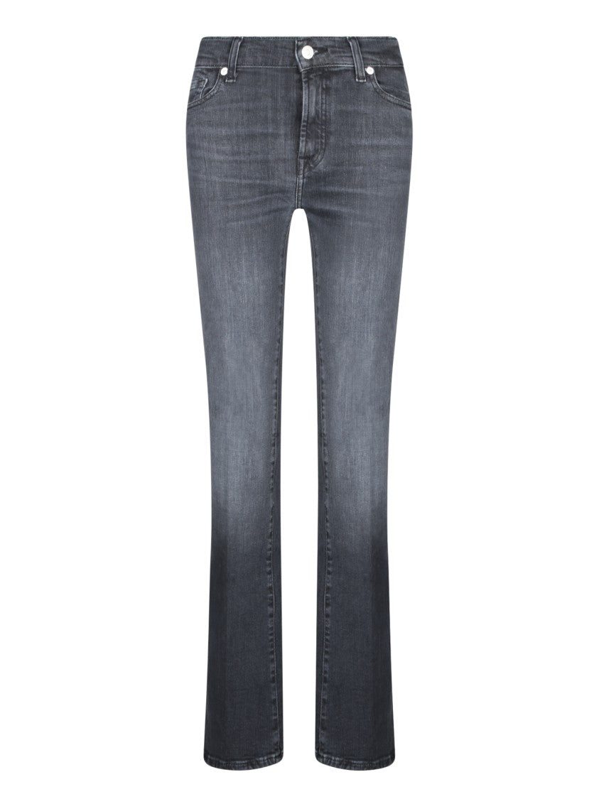 7 For All Mankind Five-Pocket Black Jeans