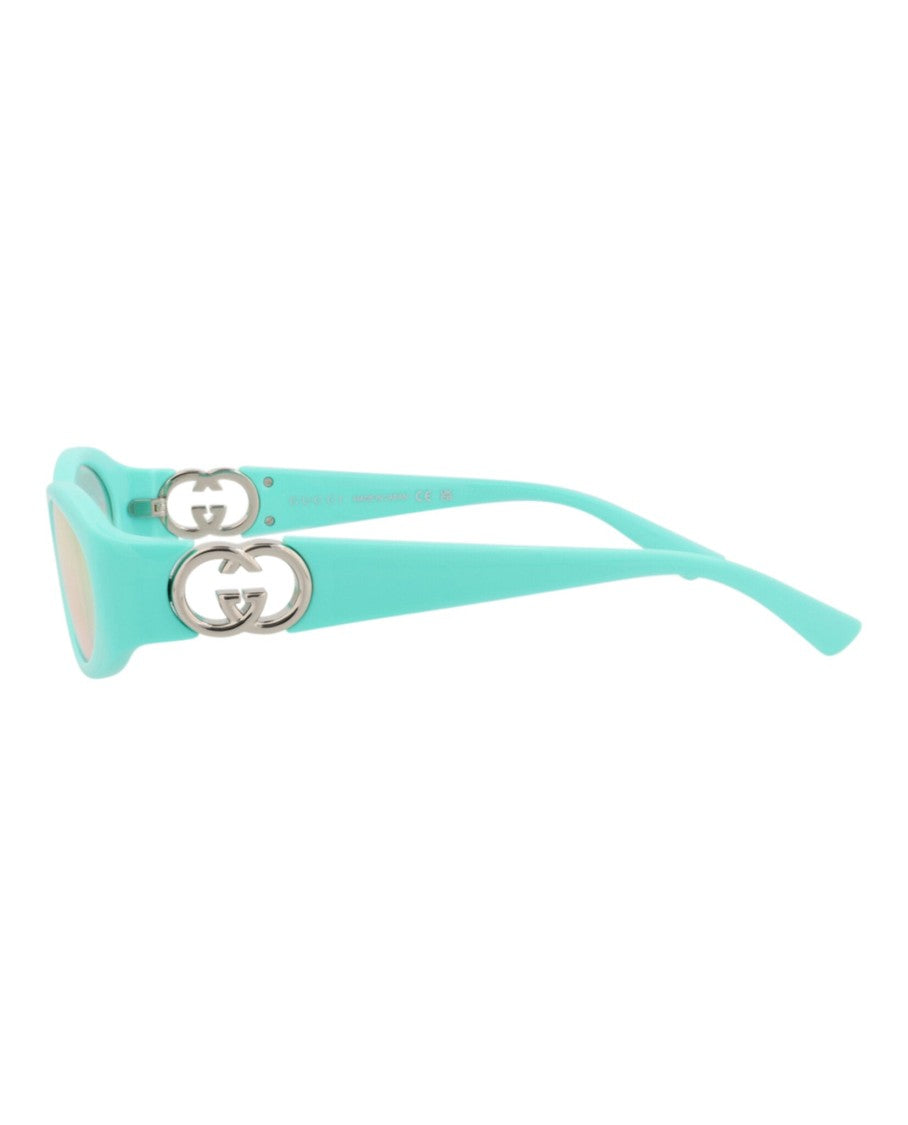 Gucci Round-Frame Injection Sunglasses