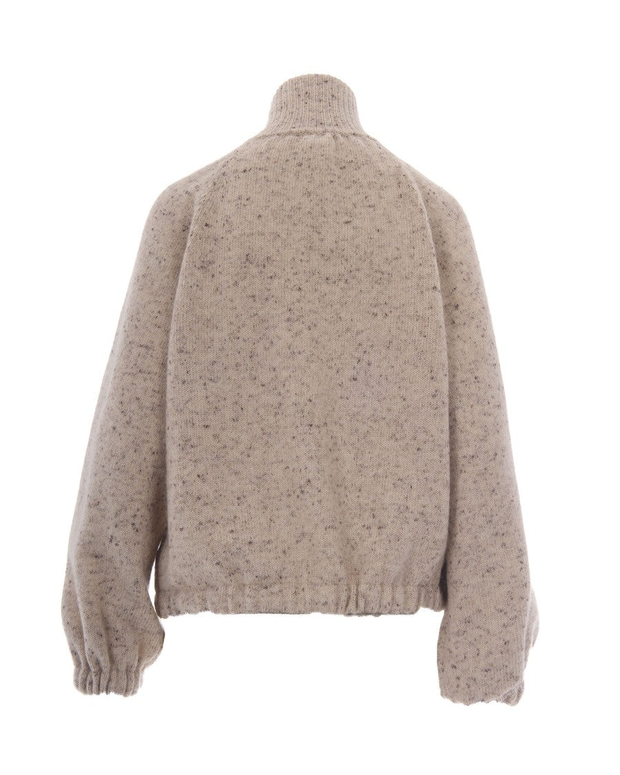 Fabiana Filippi Cashà Lurex Wool-Blend Bomber Jacket