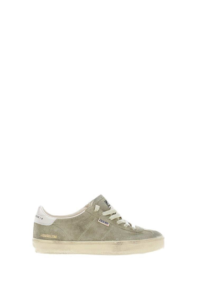 Golden Goose Beige Suede Low-Top Sneakers With Vintage Treatment