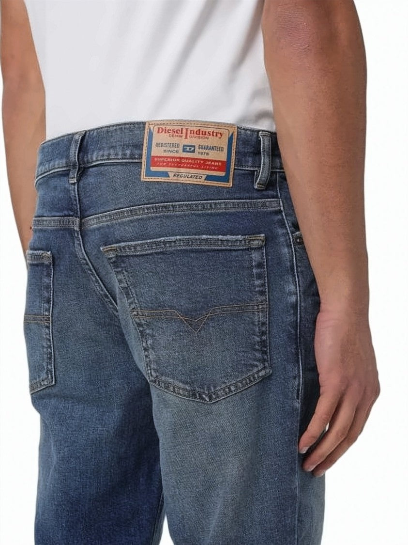 Diesel Straight-Leg Denim Pants With Traditional Five-Pocket Design