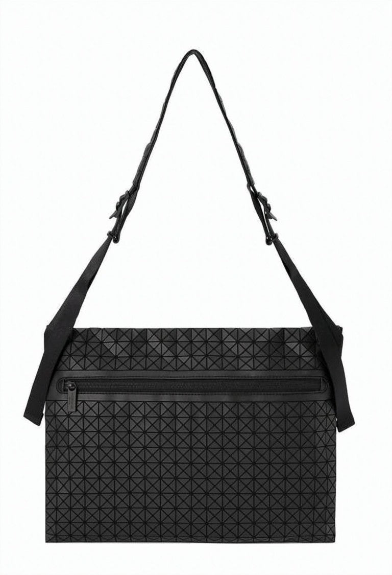 Baobao Geometric Black Crossbody Bag With Adjustable Strap