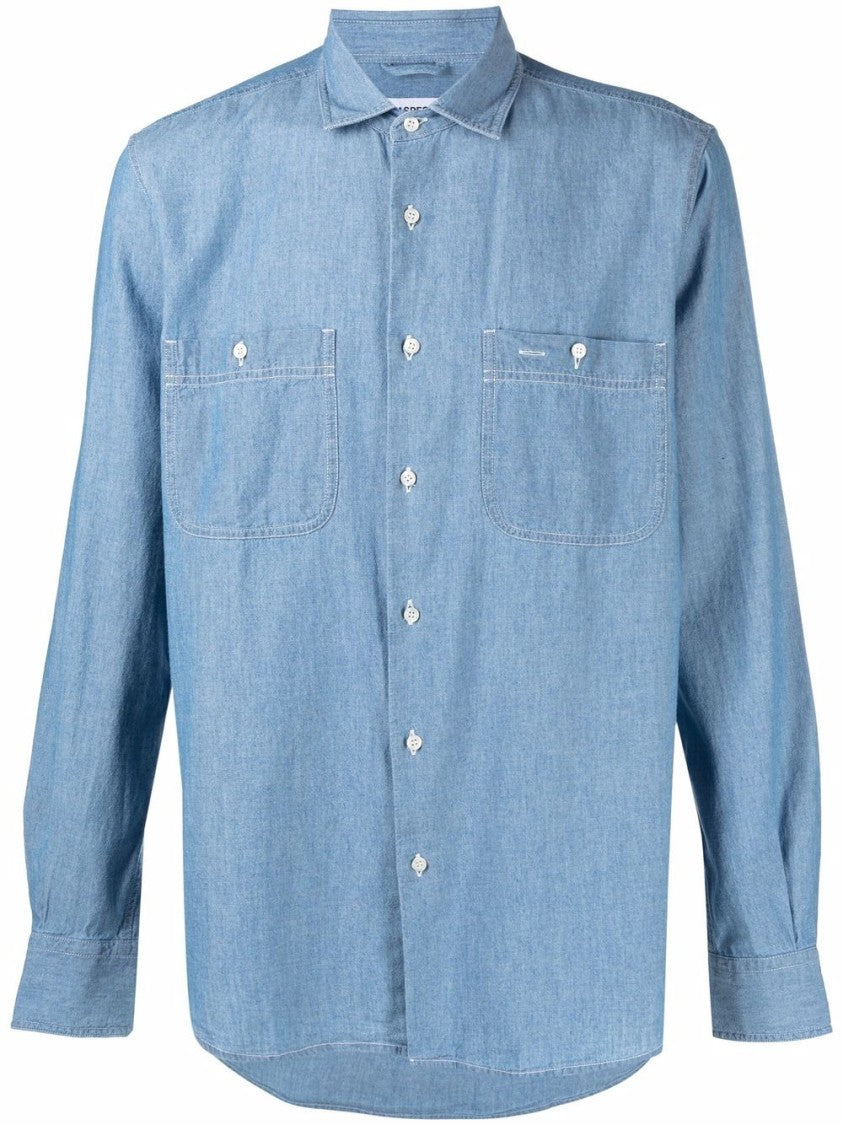 Aspesi Japanese Chambray Cotton Work Shirt