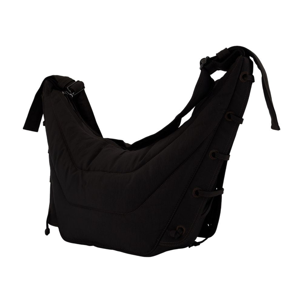 Lemaire Medium Soft Game Shoulder Bag - Nylon - Dark Chocolate