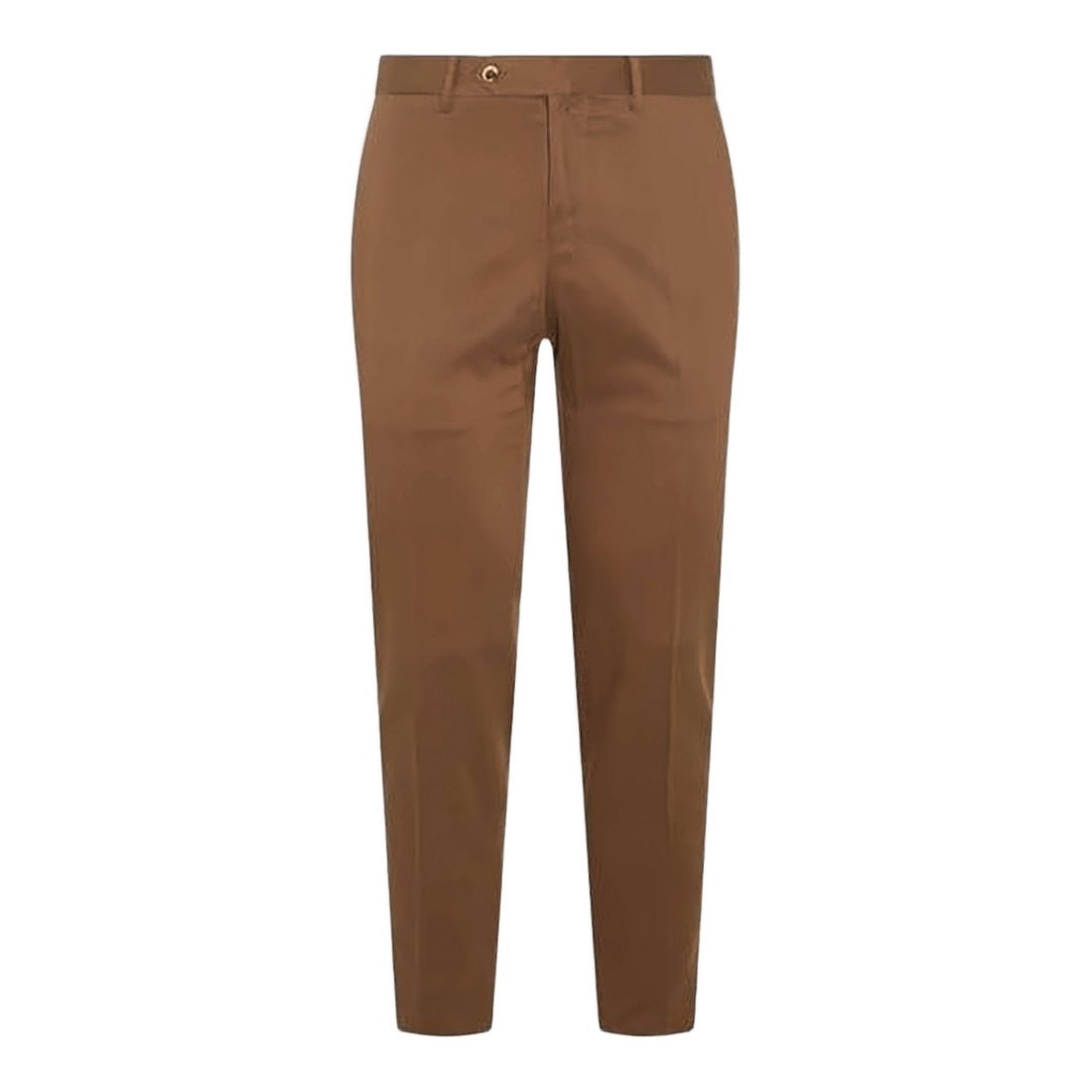 Pt Torino Slim Fit Brown Tailored Pants