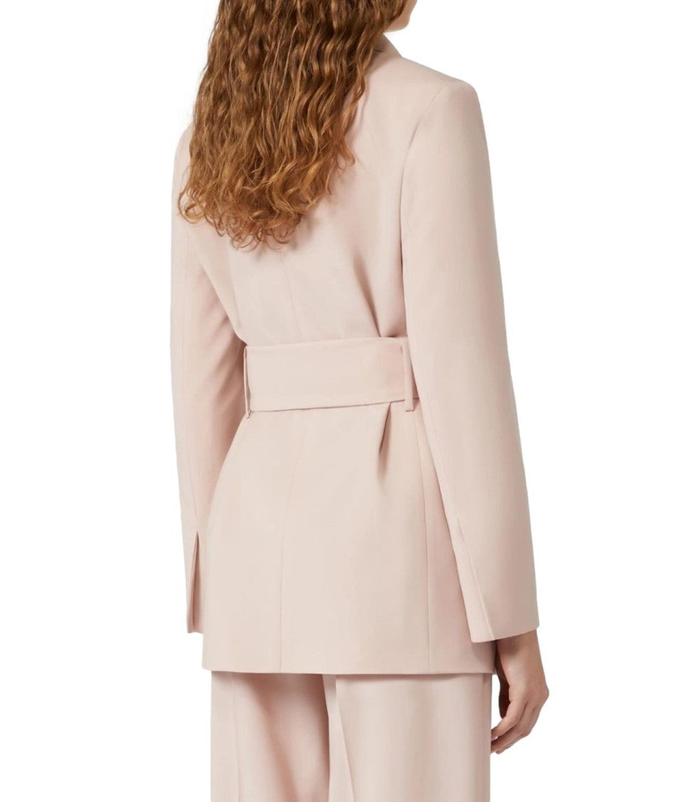 Max Mara Tailored Virgin Wool Blazer With Notched Lapel