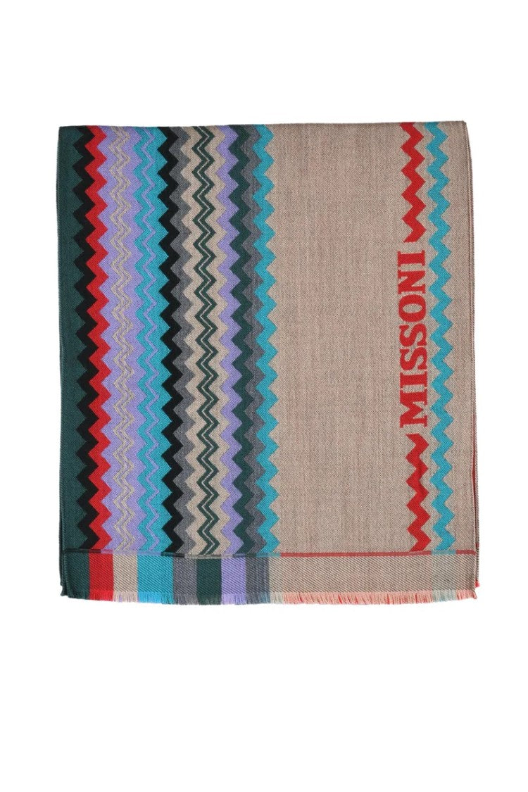 Missoni Beige Wool Scarf