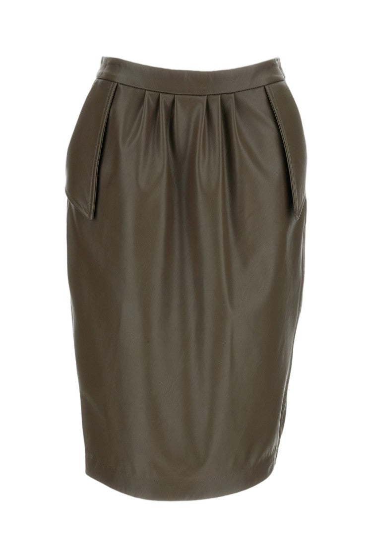 Stella Mccartney Brown Alter Mat Midi Skirt