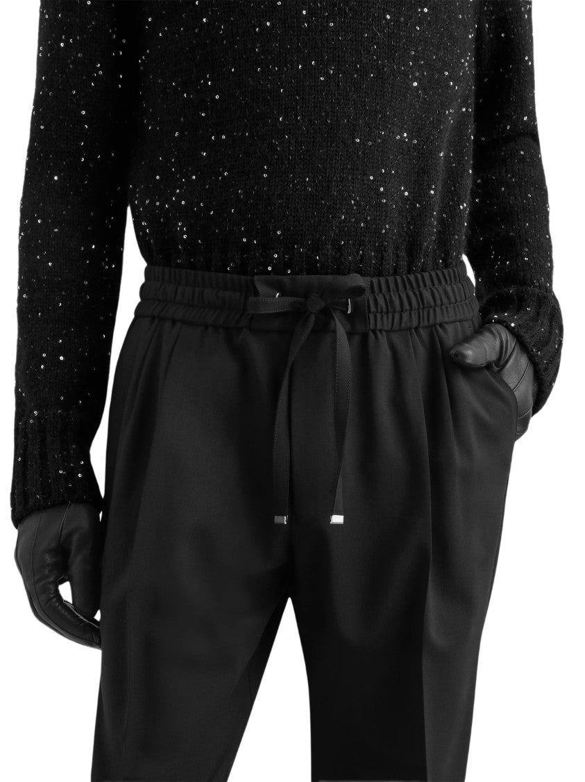 Dolce & Gabbana Stretch Wool Straight-Leg Pants