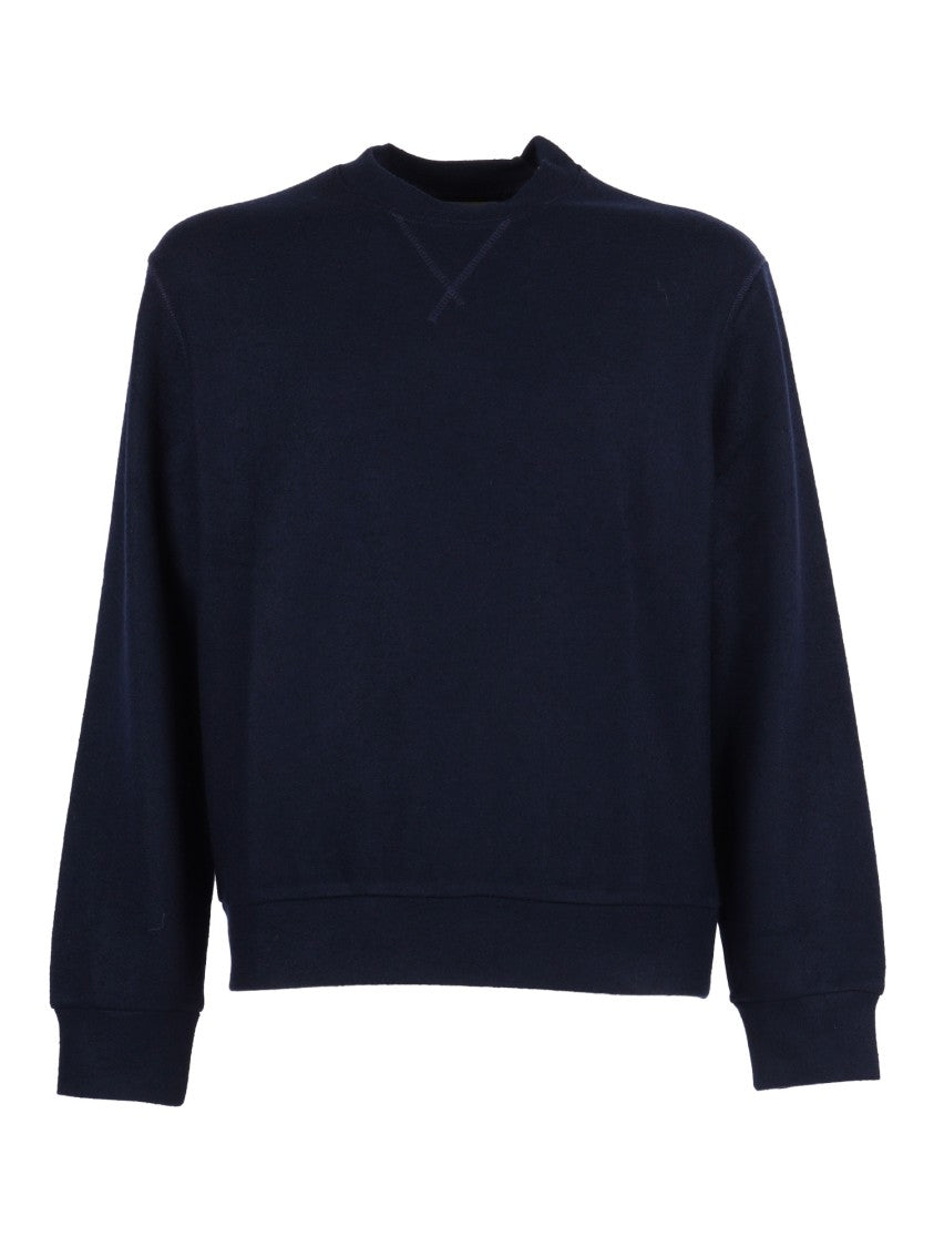 Circolo 1901 Wool Sweatshirt With Classic Crew Neckline And Relaxed Fit