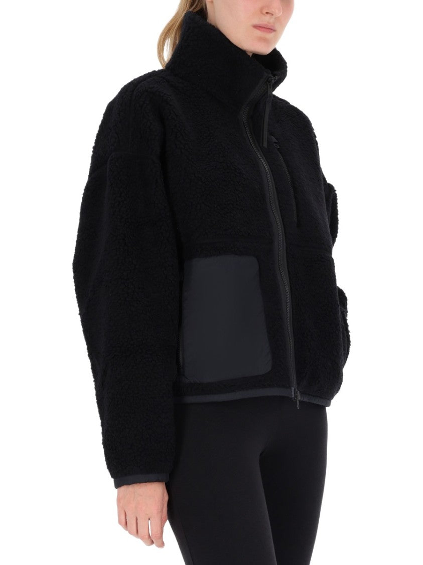 Canada Goose Boxy Black Sweatshirt With High Collar