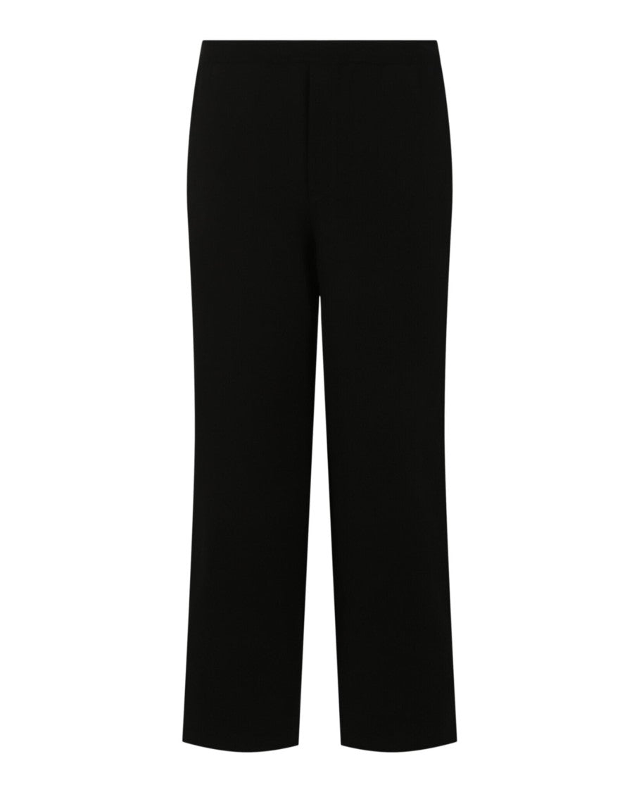 Ferragamo Mid-Rise Wide-Leg Pants With Minimalist Design
