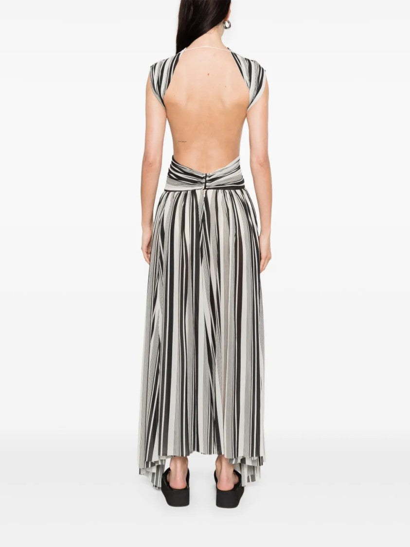 Philosophy Di Lorenzo Serafini Timeless Neutral Dress With Smooth Draping