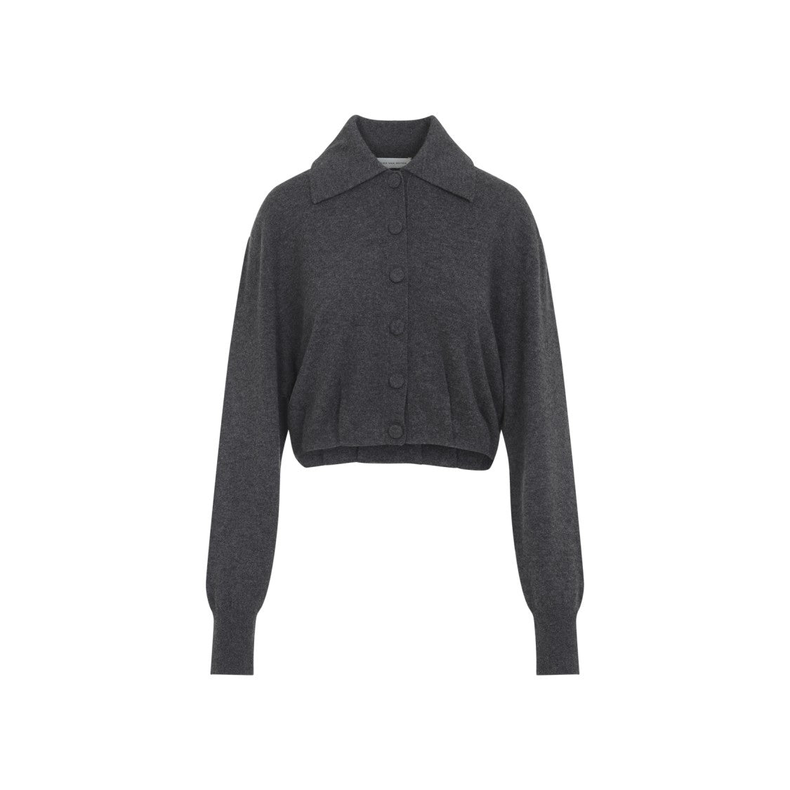 Dries Van Noten Dark Grey Cashmere Tigre Cardigan