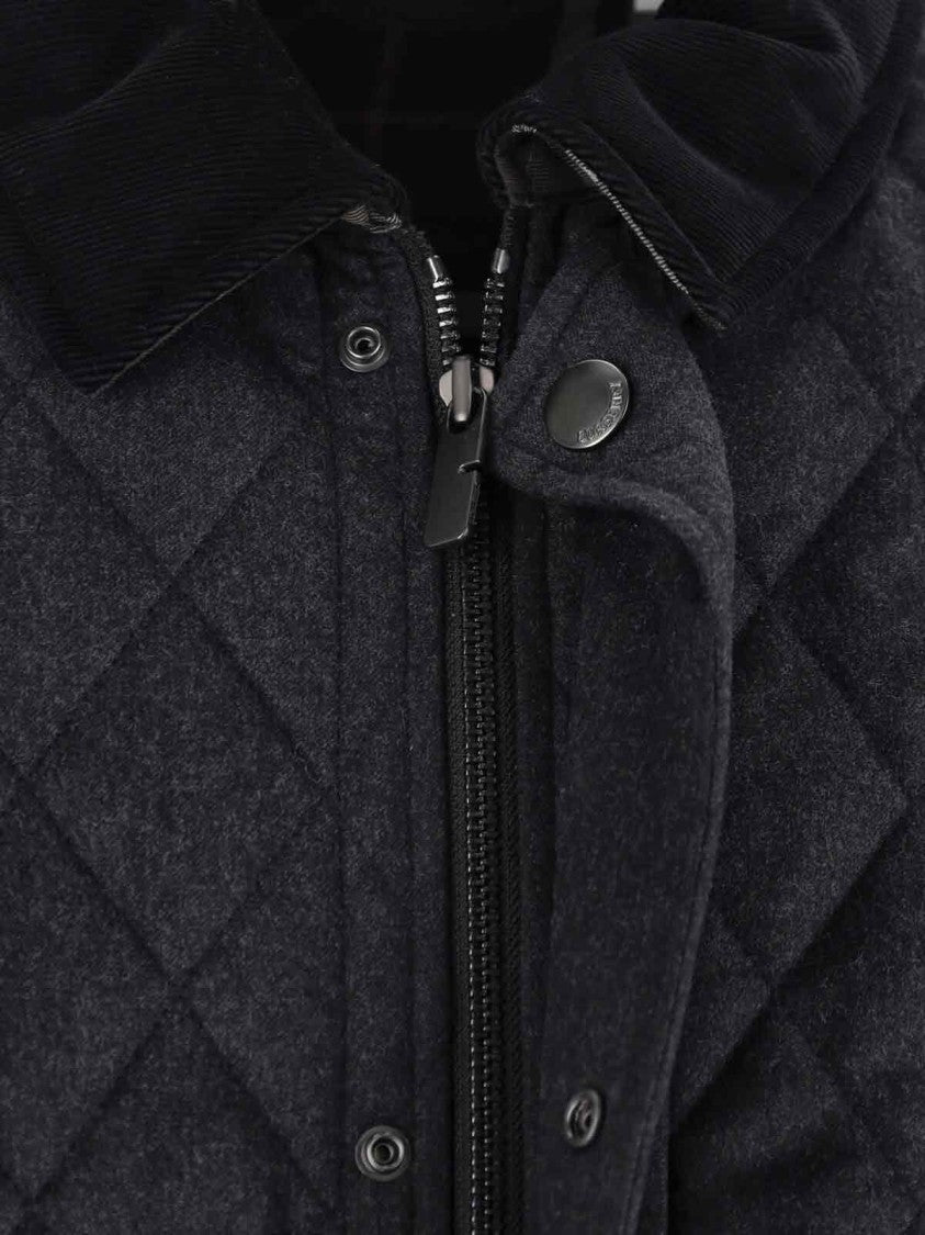 Burberry Quilted Wool Jacket – Black