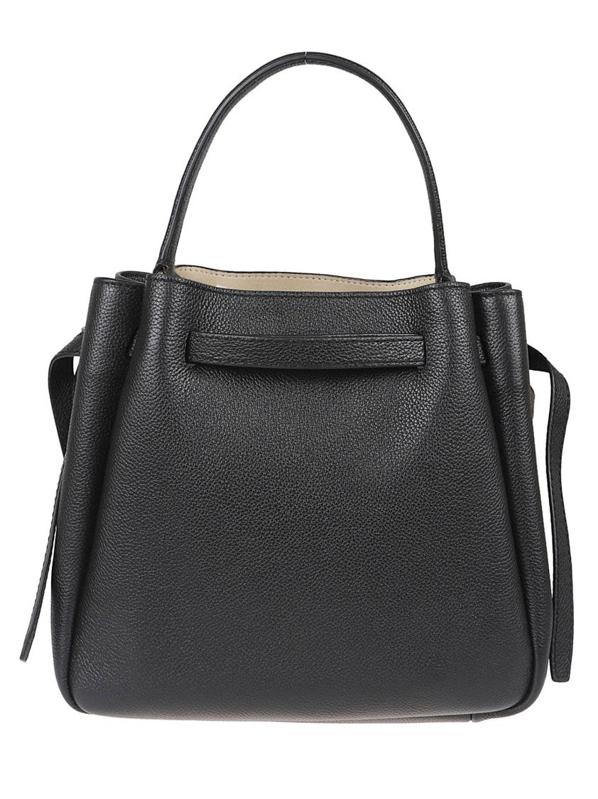 Tory Burch Black Natural Leather Small Clutch Bag