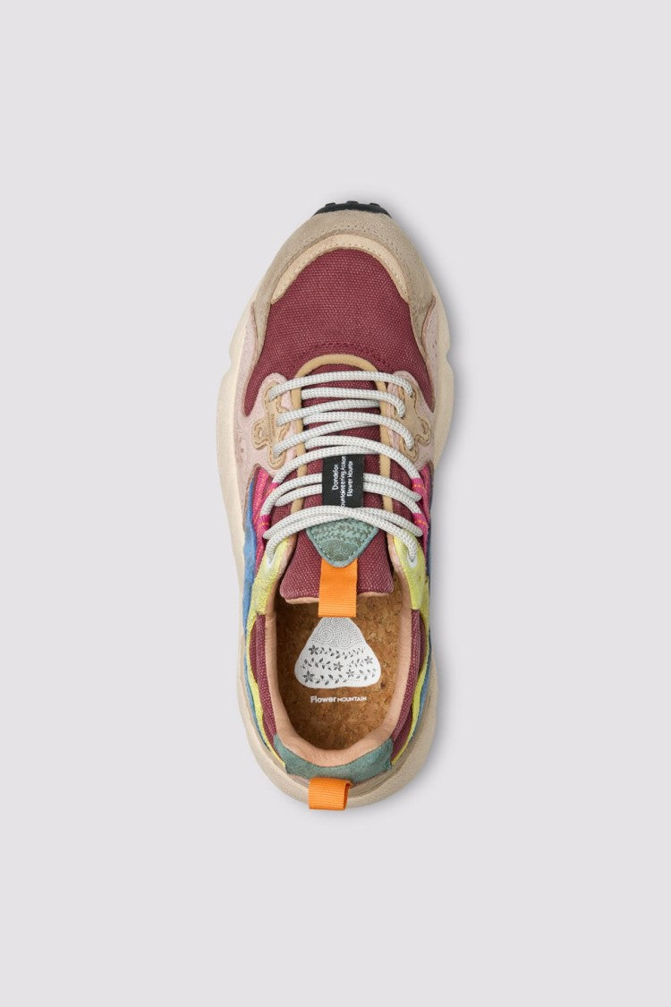 Flower Mountain Multi-Colored Sneakers With Chunky Textured Sole