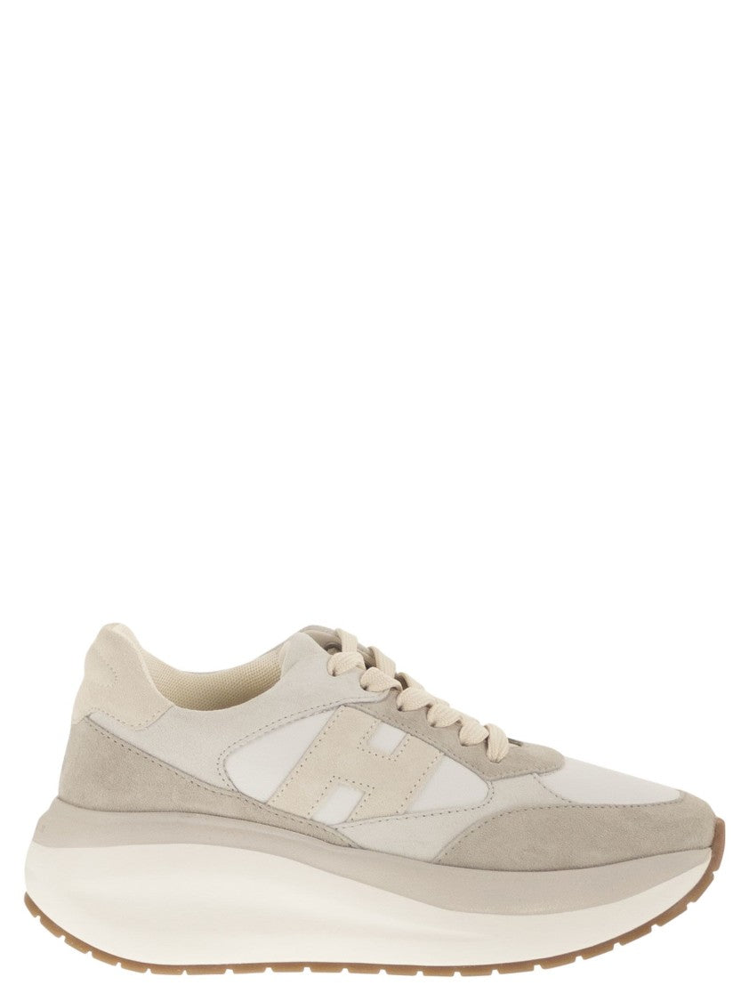 Hogan Sculptural Suede And Leather Maxi I Active Sneakers