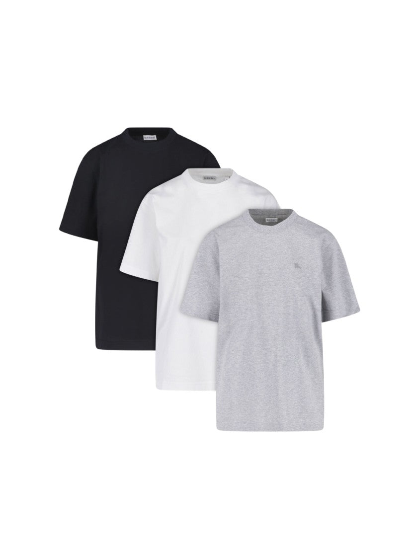 Burberry Multicolor Ekd Embroidered Cotton T-Shirt Set