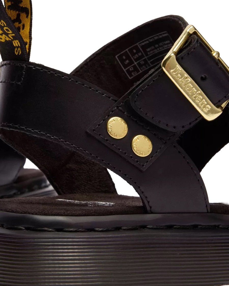 Dr. Martens Black Gryphon Strap Sandals