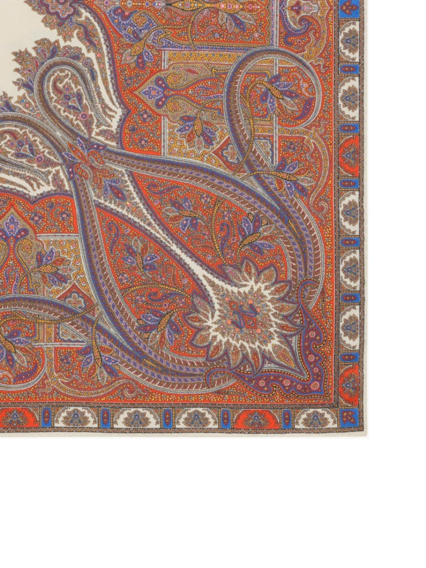 Saint Laurent Rectangular Multicolour Foulard