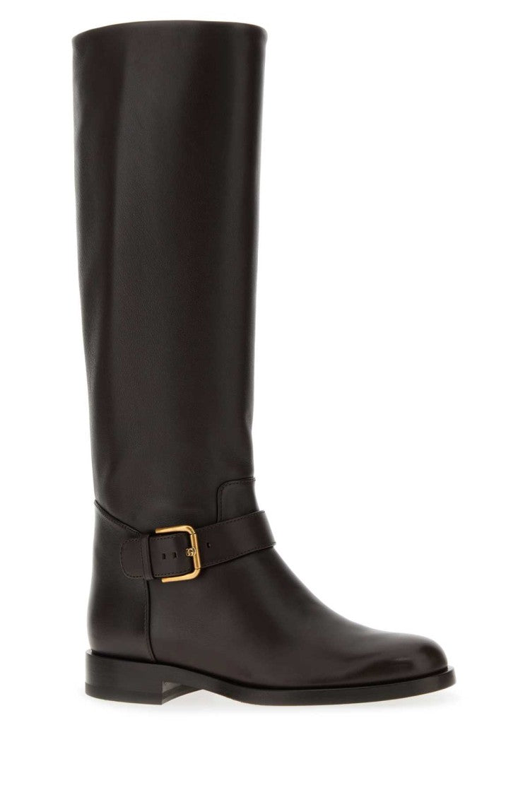 Dolce & Gabbana Chocolate Leather Boots