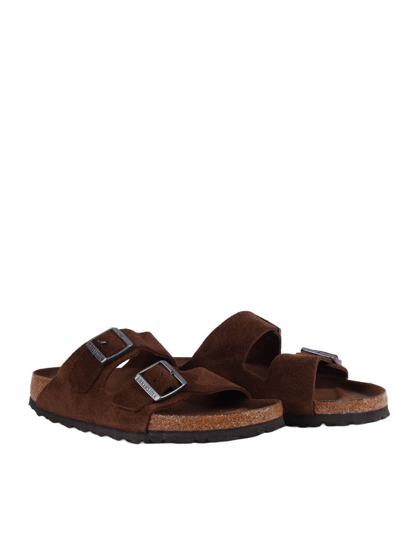 Birkenstock Carafe Arizona Suede Leather Slide Sandal
