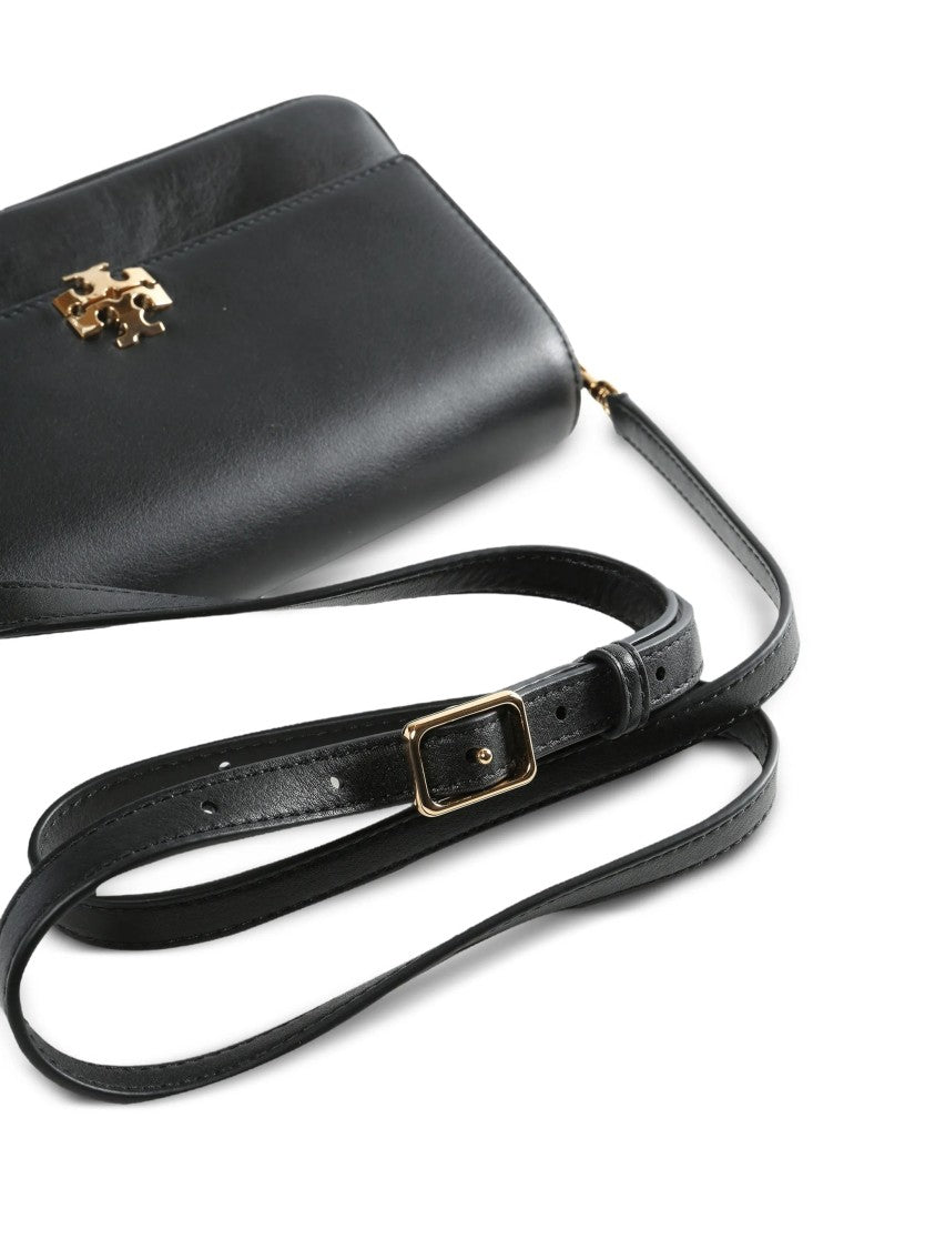 Tory Burch Black Charlie Small Leather Shoulder Bag