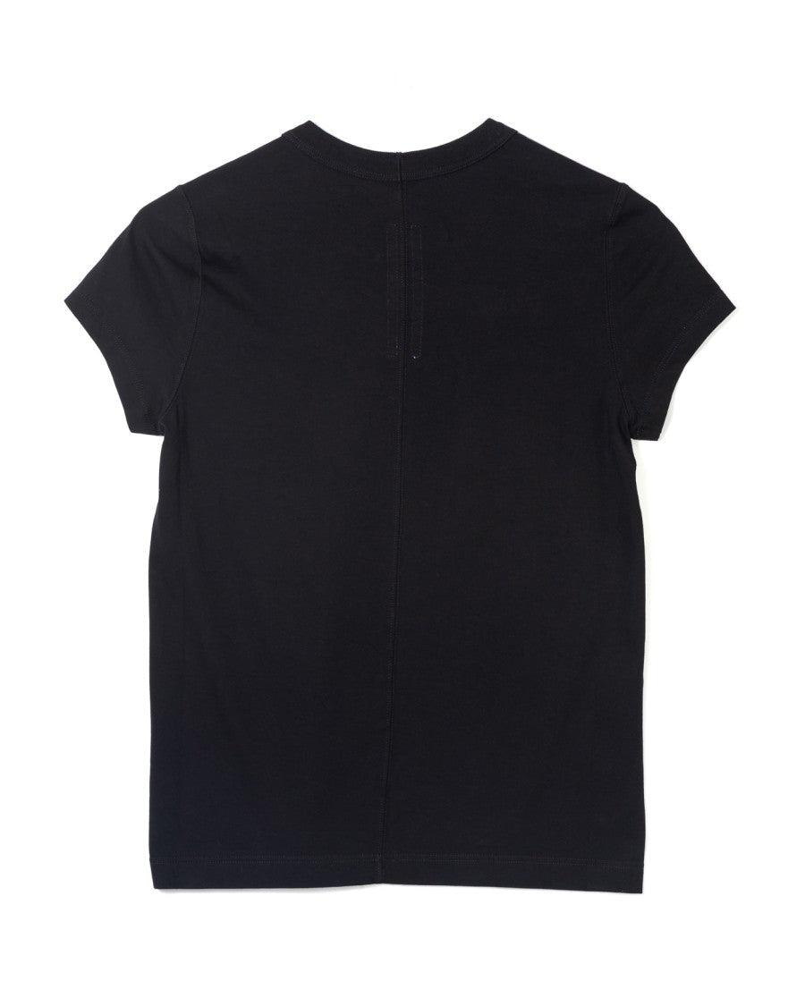 Rick Owens Cropped Black Cotton Jersey T-Shirt