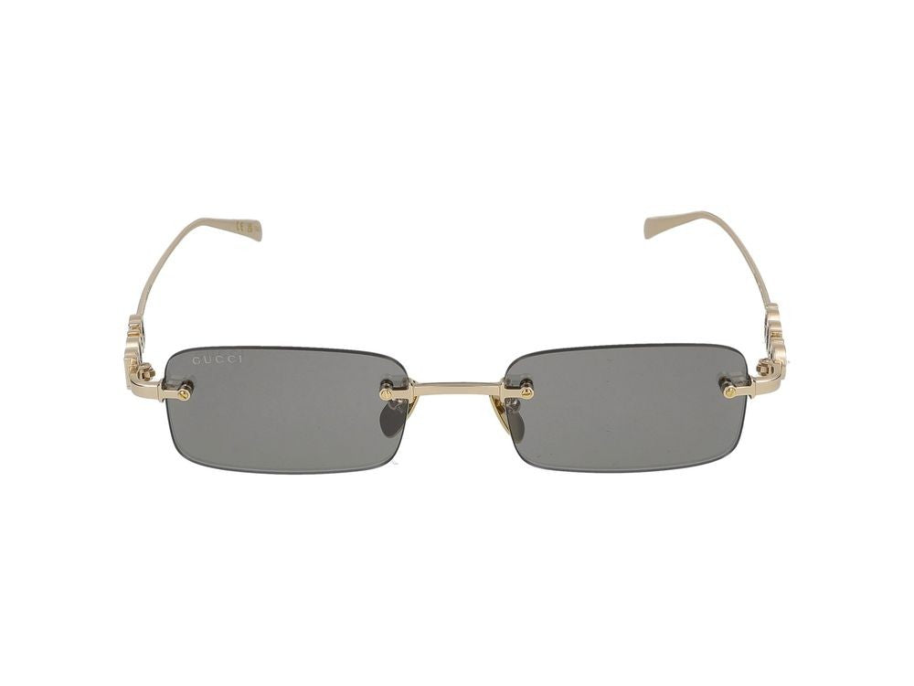 Gucci Sunglasses Gg1808s 003 Gold Gold Grey 52/20/145
