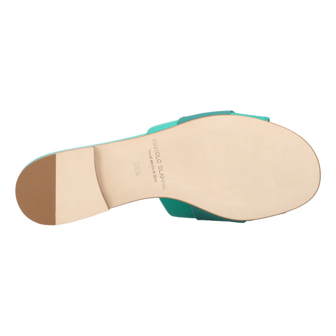 Manolo Blahnik Martamod Flat Green
