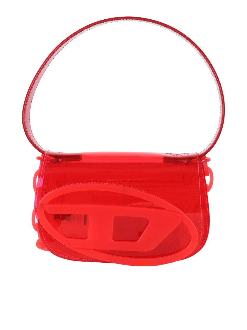 Diesel Translucent 1Dr Oversized Logo Shoulder Bag