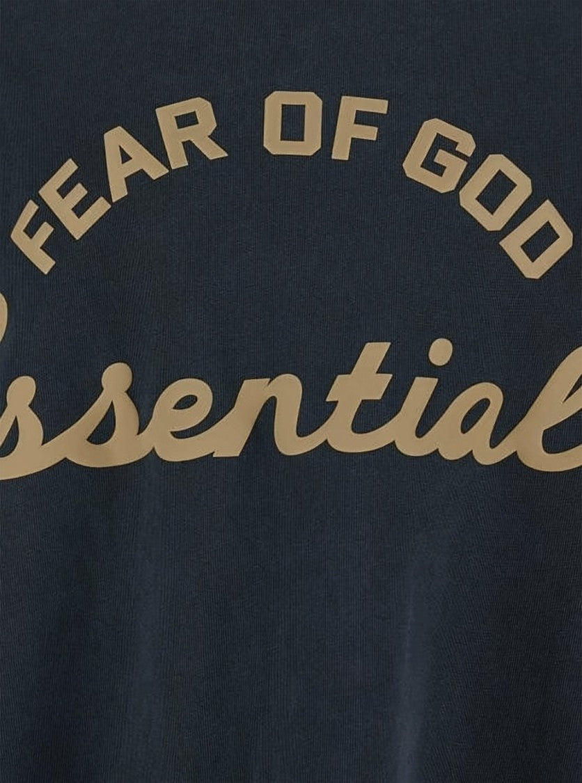 Fear Of God Loose-Fitting Black Cotton T-Shirt With Bold Graphic Print