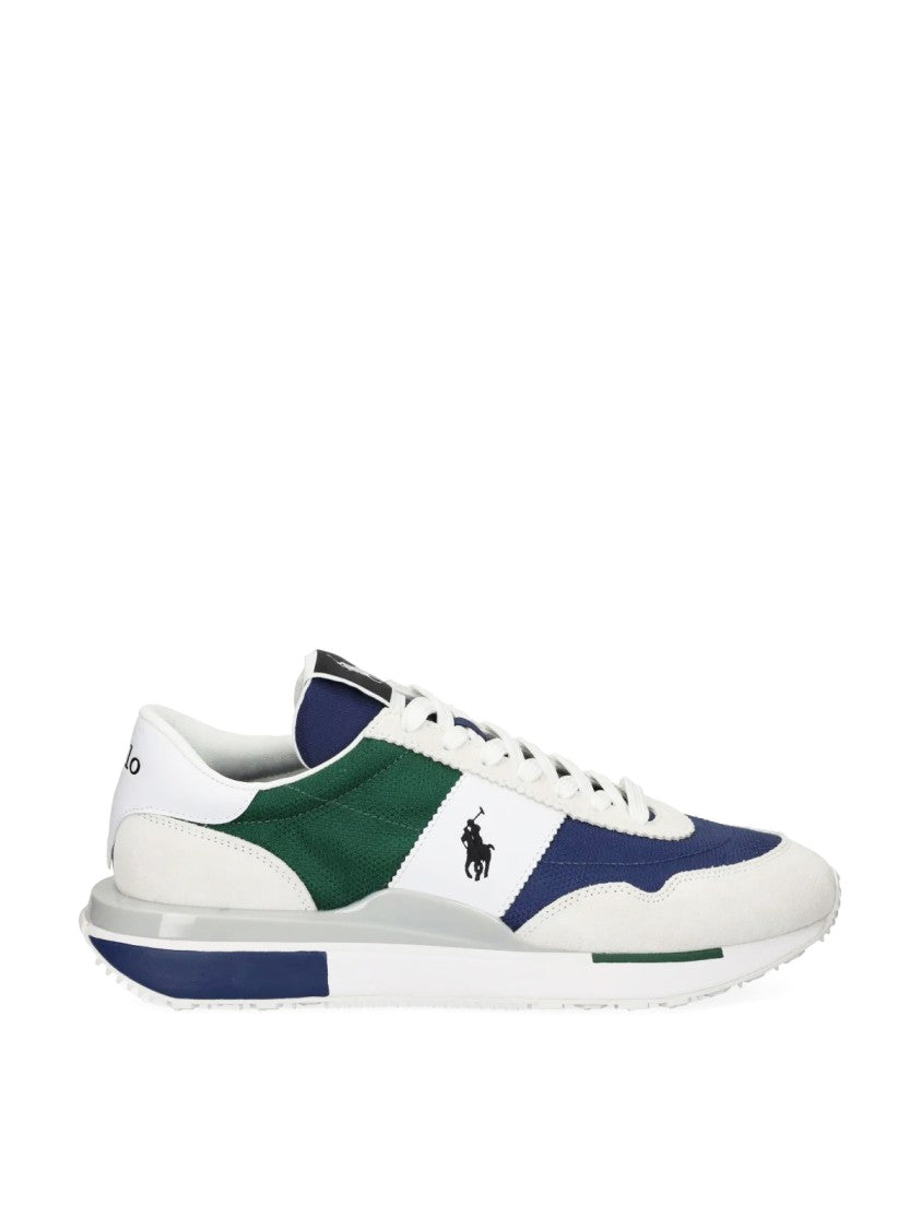 Polo Ralph Lauren Pp Logo Low-Top Sneakers With Color-Blocked Design