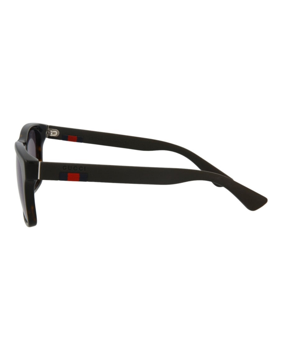 Gucci Tortoiseshell Acetate Sunglasses With Saddle Nose Bridge