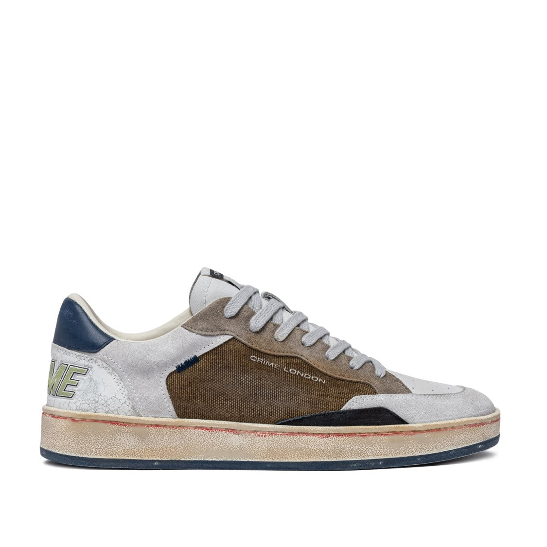 Crime London Chelsea Deluxe Sneakers In White Leather