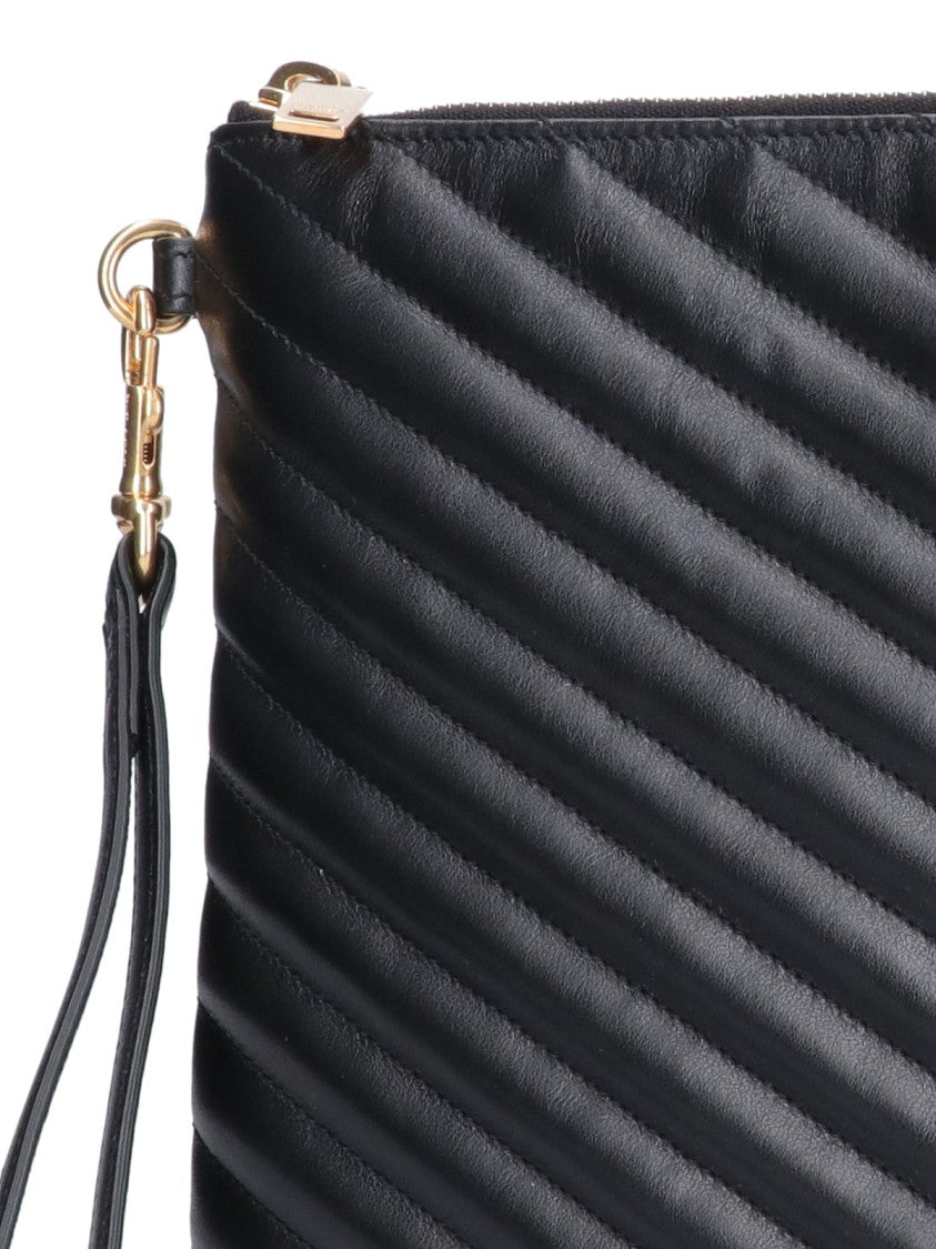 Saint Laurent "Cassandre" Tablet Pouch – Black