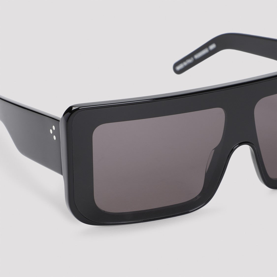 Rick Owens Black Acetate Sunglasses