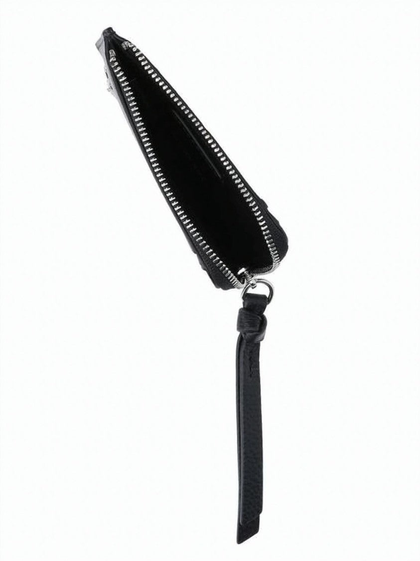 Vivienne Westwood Textured Zip Cardholder With Metallic Emblem